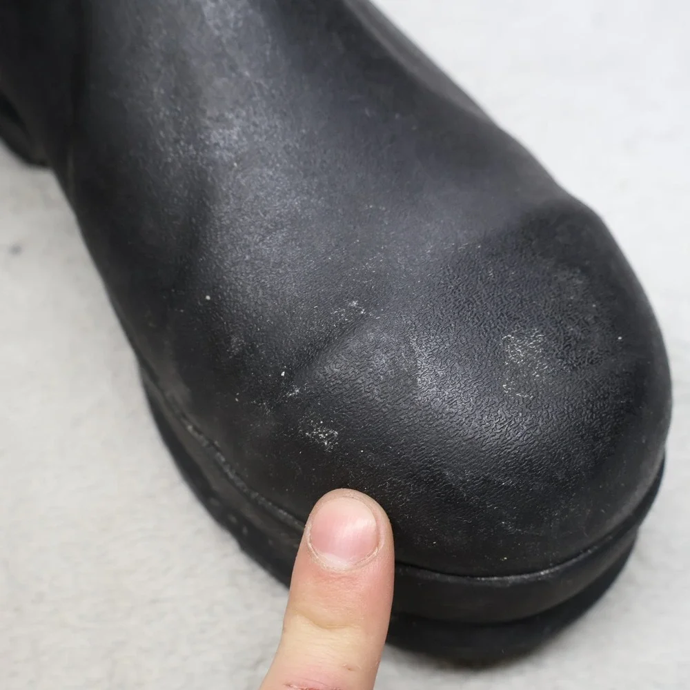 Muck Mens 9M Rain Boots Black Chore Steel Toe Waterproof Utility Safety Rubber